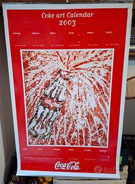 Calendario 2003 locandina Coca Cola