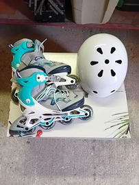 Pattini in linea più caschetto