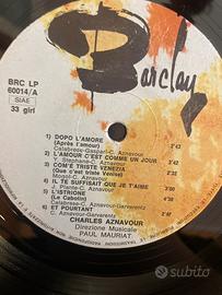 Vinile charles aznavour primq stampa