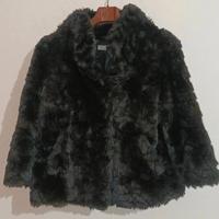 Giacca con pelliccia sintetica nera Twin-Set 