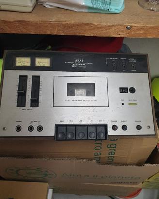 registratore stereo cassette akai