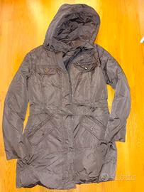 Piumino 90/10 donna taglia L con cappuccio 