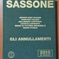 Catalogo Sassone - Gli annullamenti 2010 - Nuovo