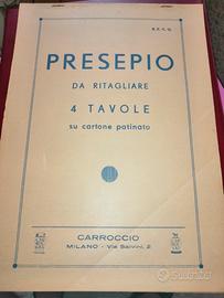 Presepio da ritagliare ediz CARROCCIO vintage