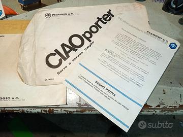kit pubblicità piaggio porter brossure volantino