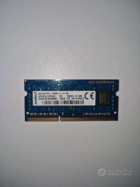 RAM Kingston 4GB DDR3L 1600 MHz per Portatile