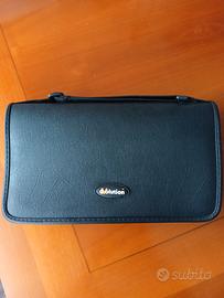 Custodia porta cd/dvd in pelle 