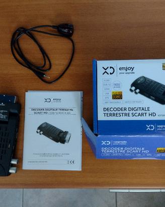 Decoder digitale terrestre scart HD XD enjoy 
