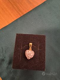 Ciondolo in oro 750 18k con zirconi