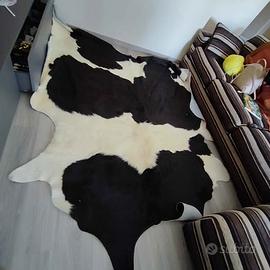 Tappeto mucca nero e bianco