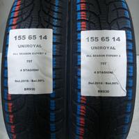 2 GOMME 155 65 14 UNIROYAL BR930