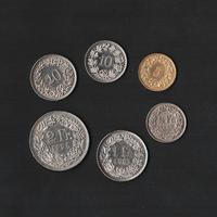 SVIZZERA 6 monete 1949 1992 da 5 cent a 2 franchi