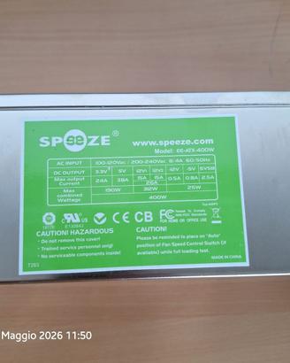 Alimentatore PC Speeze ATX-400W