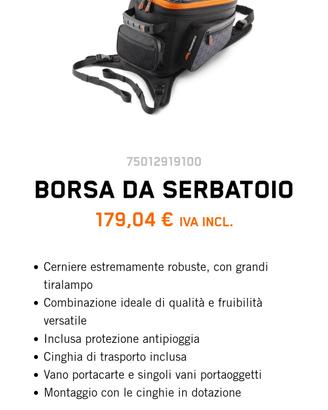 Borsa Serbatoio KTM POWERPARTS 