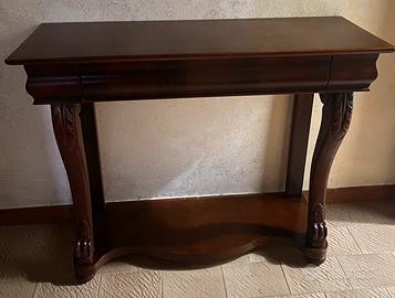 Consolle in legno con cassetto