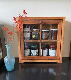 Vetrinetta in legno fatta a mano