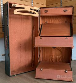 Baule-armadio da viaggio vintage