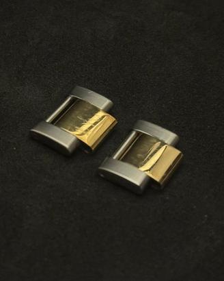 Maglia rolex acciaio e oro forate