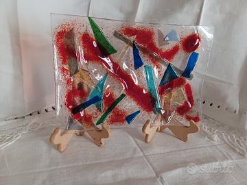 piatto in vetrofusione