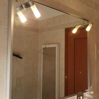 Specchio bagno rettangolare 90x74 faretti