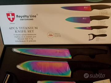 set coltelli in titanio
