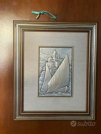 Quadro Barca Ottaviani Arg 925