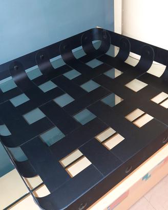 Alessi contenitore Criss Cross nero