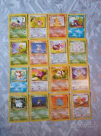 Lotto carte pokemon vintage set jungle