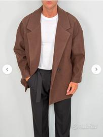 Cappotto uomo oversize marrone