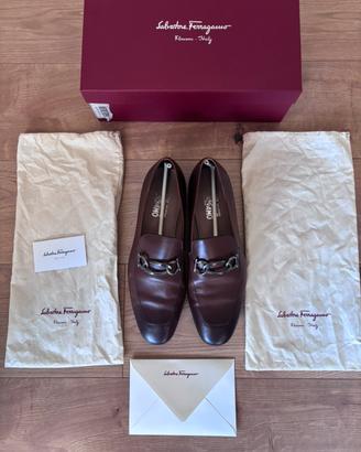 Mocassini salvatore ferragamo , testa di moro