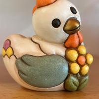 Gallina Ester con fiore Thun