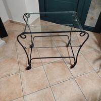 tavolino in ferro battuto 