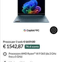 Lenovo Yoga Pro 7 Gen 10 (14" AI 9 365 32g) 1TB HD