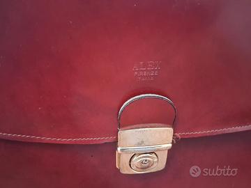 Borsa cartella in pelle