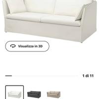 Divano 3 posti Bianco Backsälen