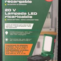 Nuovo!Lampada lavoro LED batteria Parkside GARANZI