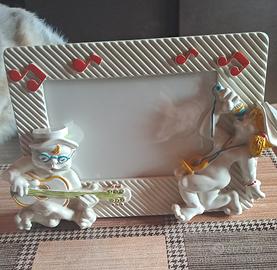 cornice anni 80 in ceramica 