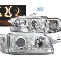 FARI PER FIAT PUNTO 93-99 ANGEL EYES FONDO CROMATO