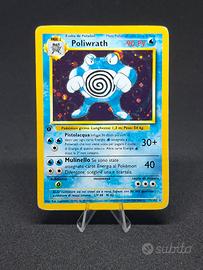 POKEMON - POLIWRATH 13/102 – Set BASE HOLO 1a EDIZ