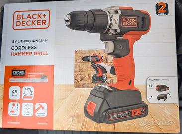 Trapano avvitatore a percussione BLACK+DECKER 18V