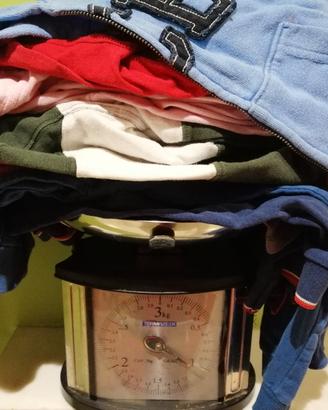 1 kg indumenti usati cotone pezzame pulizia casa