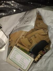 pista in legno ad incastro