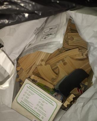 pista in legno ad incastro