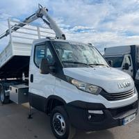 Iveco daily 35 c 12 ribaltabile con gru pesci