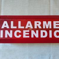 Cartello Allarme Antincendio per lampada