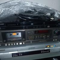 Lettore DVD, musicassette e videocssette