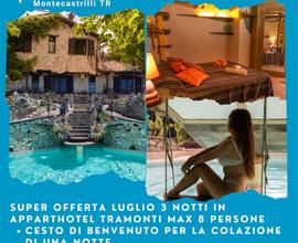 Appartamenti per vacanza in casale con piscina