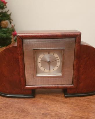 Orologio-Sveglia, Noce e Argento, Art Déco, Mauthe