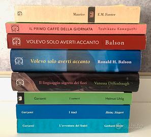 8 libri edizioni Garzanti di autori stranieri