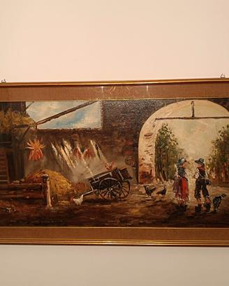 Quadro olio su tela anni 60